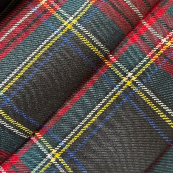 Womens Vintage Plaid Pleated Midi Skirt Dark Academia Old Money University - Picture 7 of 12